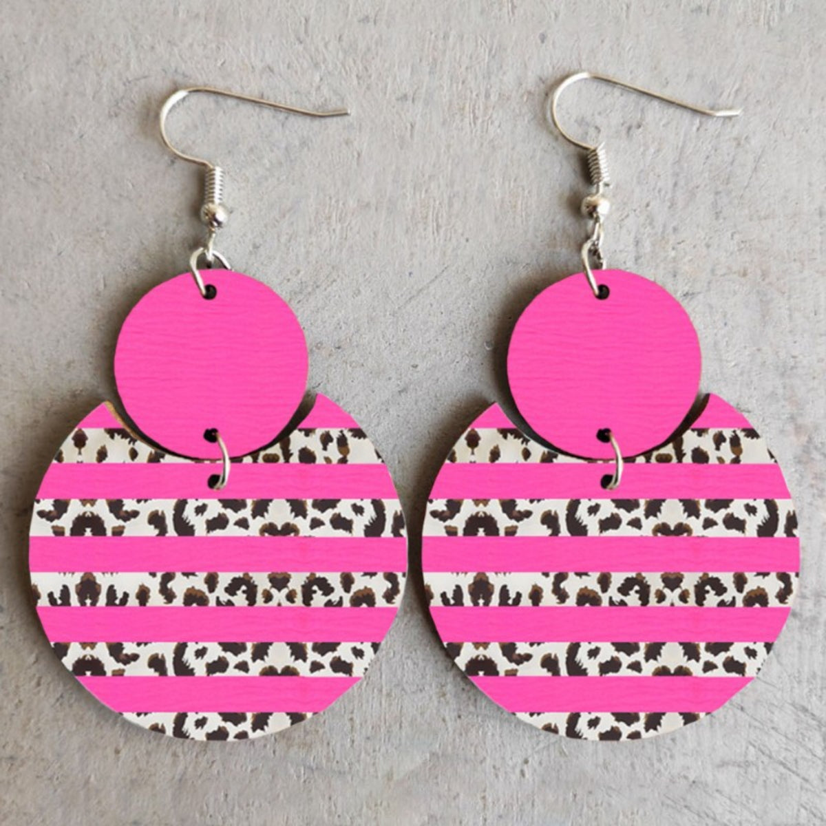 Leopard Dangle Earrings