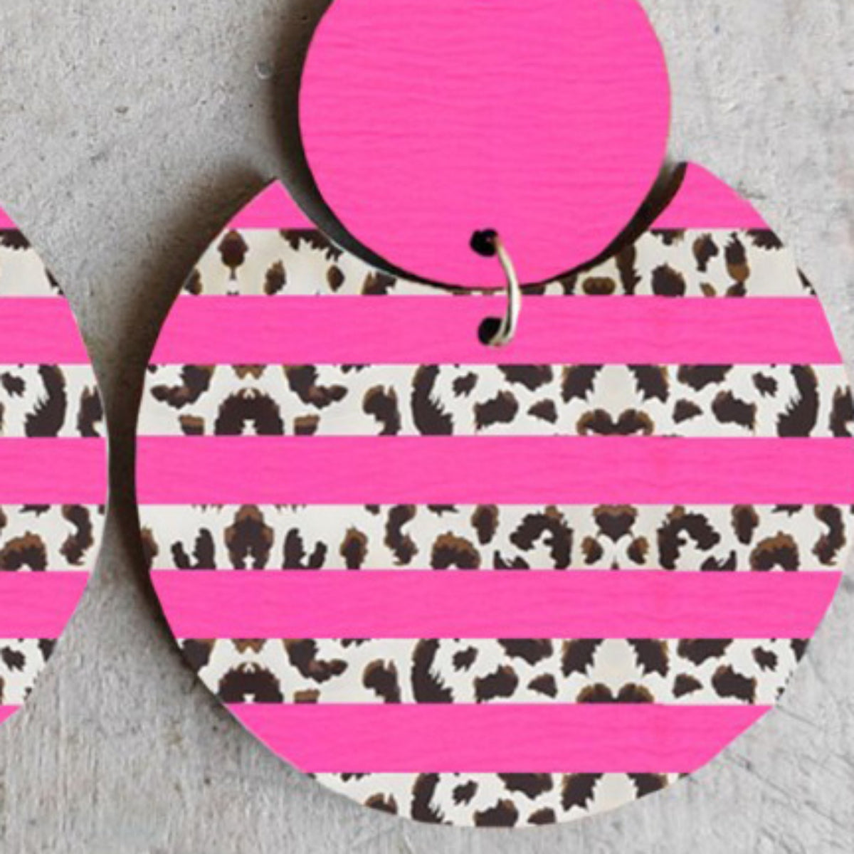 Leopard Dangle Earrings